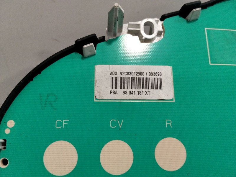 Recambio de cuadro instrumentos para citroën c3 1.6 16v hdi referencia OEM IAM A2c53385740 98041181XT 