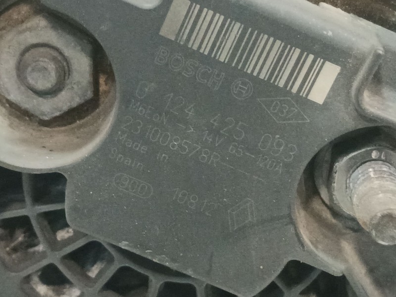 Recambio de alternador para renault clio iii referencia OEM IAM 231008578R 0124425093 