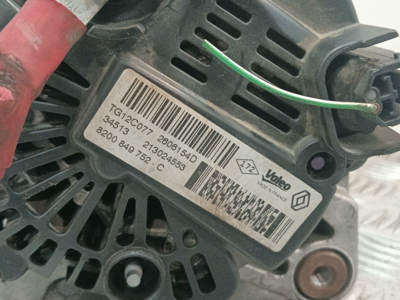 Recambio de alternador para renault megane iii berlina 5 p 1.2 16v referencia OEM IAM TG12C077 2606154D 