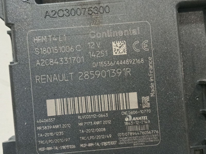 Recambio de conmutador de arranque para renault clio iv (bh_) 1.5 dci 75 referencia OEM IAM 285901391R  