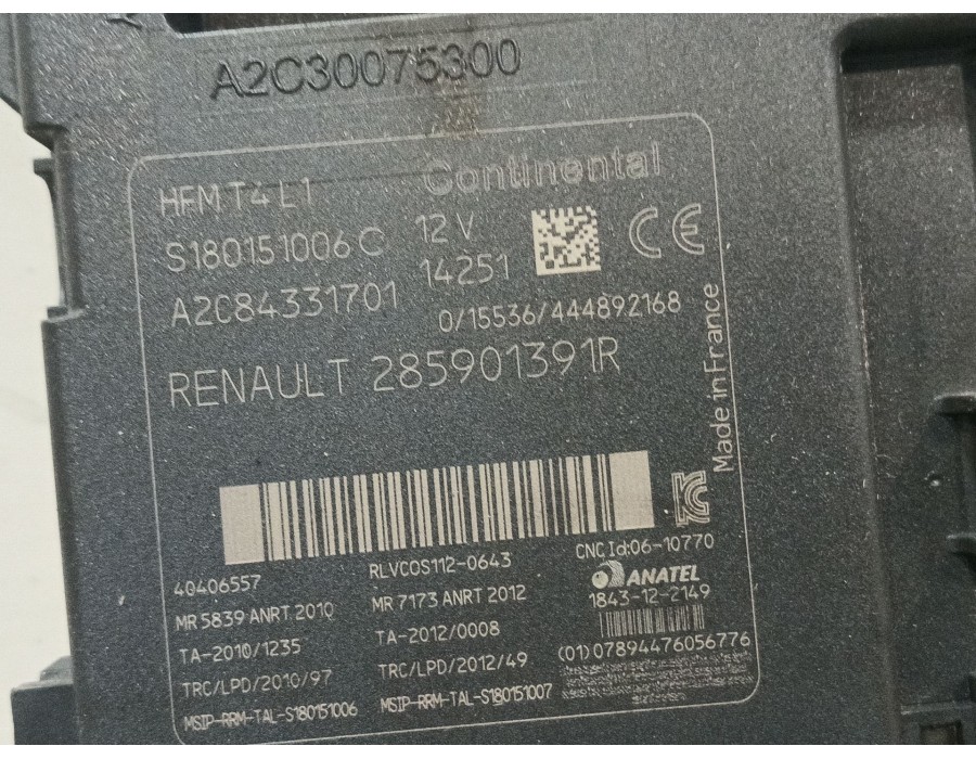 Recambio de conmutador de arranque para renault clio iv (bh_) 1.5 dci 75 referencia OEM IAM 285901391R  