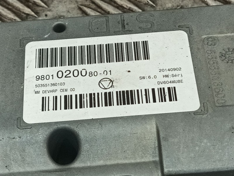 Recambio de pantalla / mando multifuncion para citroën c3 1.6 16v hdi referencia OEM IAM 980102008001  