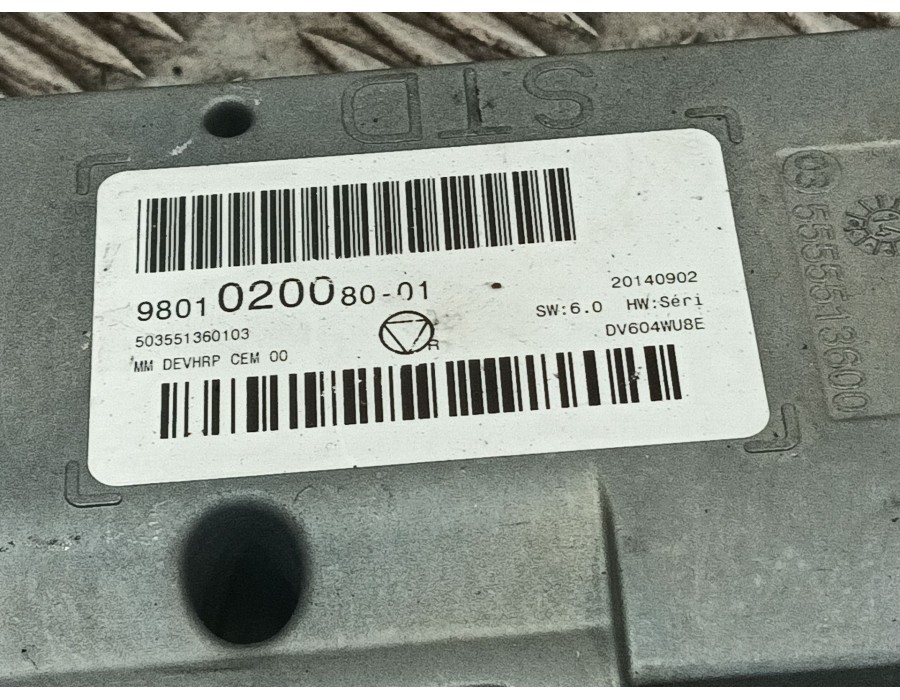 Recambio de pantalla / mando multifuncion para citroën c3 1.6 16v hdi referencia OEM IAM 980102008001  