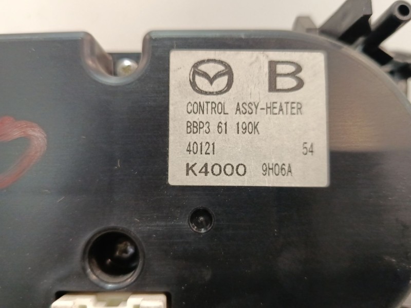 Recambio de mando climatizador para mazda 3 lim. (bl) referencia OEM IAM BBP361190K 40121K4000 
