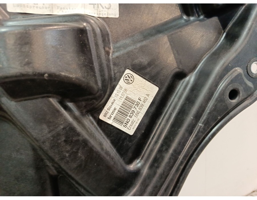 Recambio de elevalunas trasero derecho para volkswagen tiguan (5n_) 1.4 tsi 4motion referencia OEM IAM 5N0839462A 5N0839730F 5N0