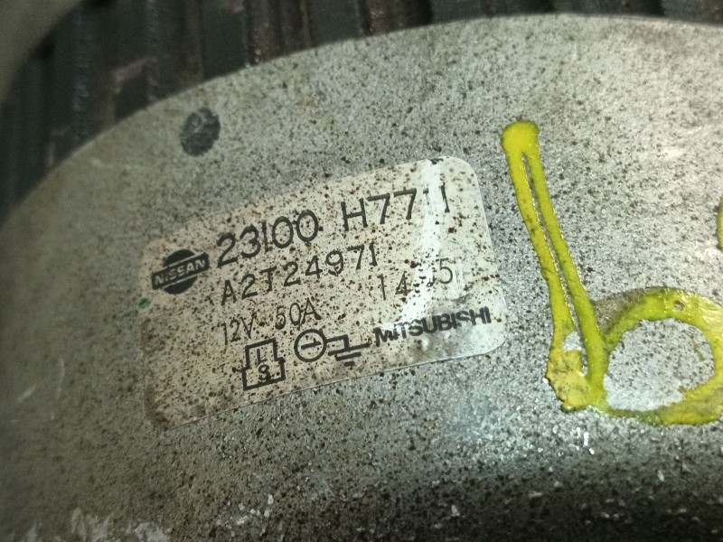 Recambio de alternador para nissan vanette furgoneta (_c22) 1.5 referencia OEM IAM 23100H77 A2T24971 