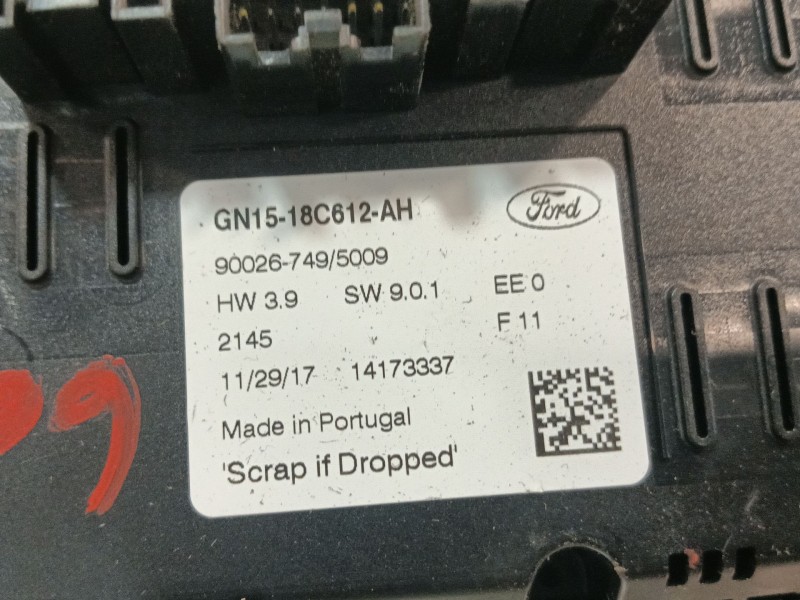 Recambio de mando climatizador para ford ecosport 1.0 ecoboost referencia OEM IAM GN1518C612AH 90026749 