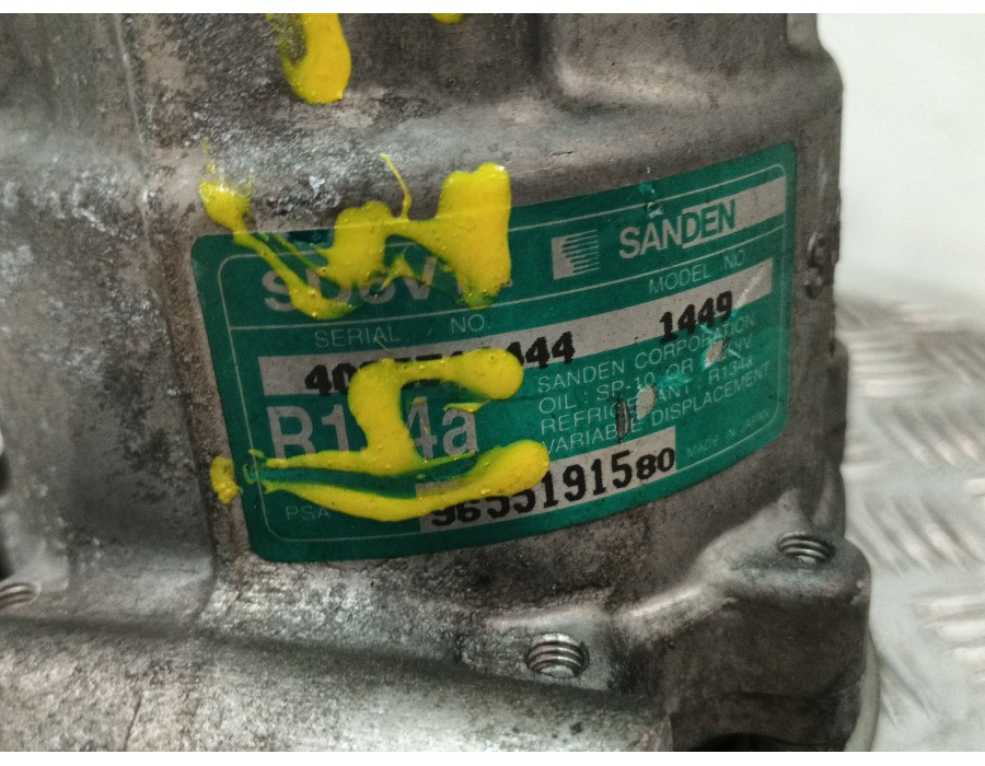 Recambio de alternador para peugeot 307 cc (3b) 2.0 16v referencia OEM IAM 9655191580 5705FC 