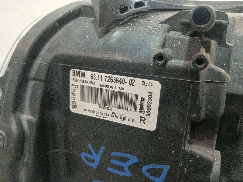 Recambio de faro derecho para bmw 1 (e81) 118 d referencia OEM IAM 63126924486 726364002 