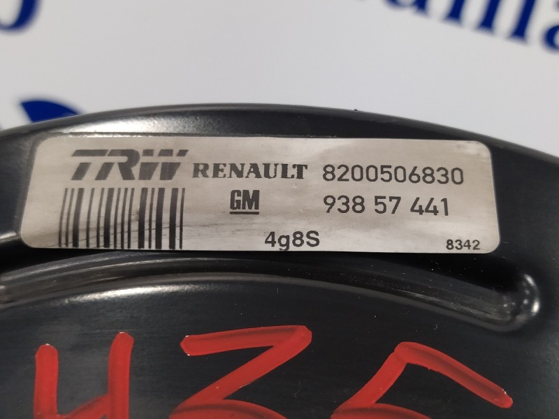 Recambio de servofreno para renault trafic caja cerrada (ab 4.01) 1.9 diesel referencia OEM IAM 8200506830  93857441
