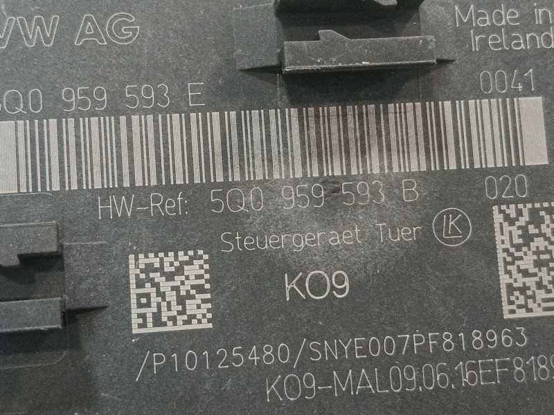 Recambio de modulo electronico para audi a3 sportback (8va, 8vf) 2.0 tdi referencia OEM IAM 5Q0959593E  