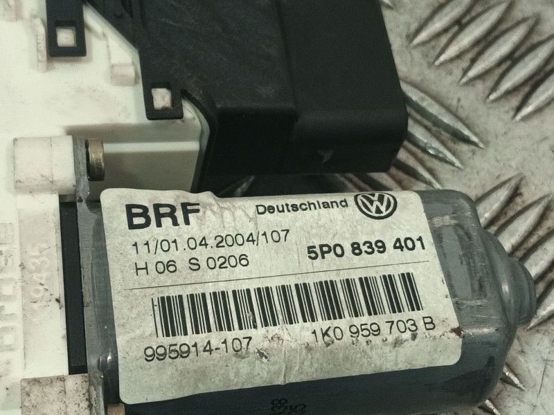 Recambio de elevalunas trasero izquierdo para seat altea (5p1) 1.6 referencia OEM IAM 5P0839401 1K0959703B 