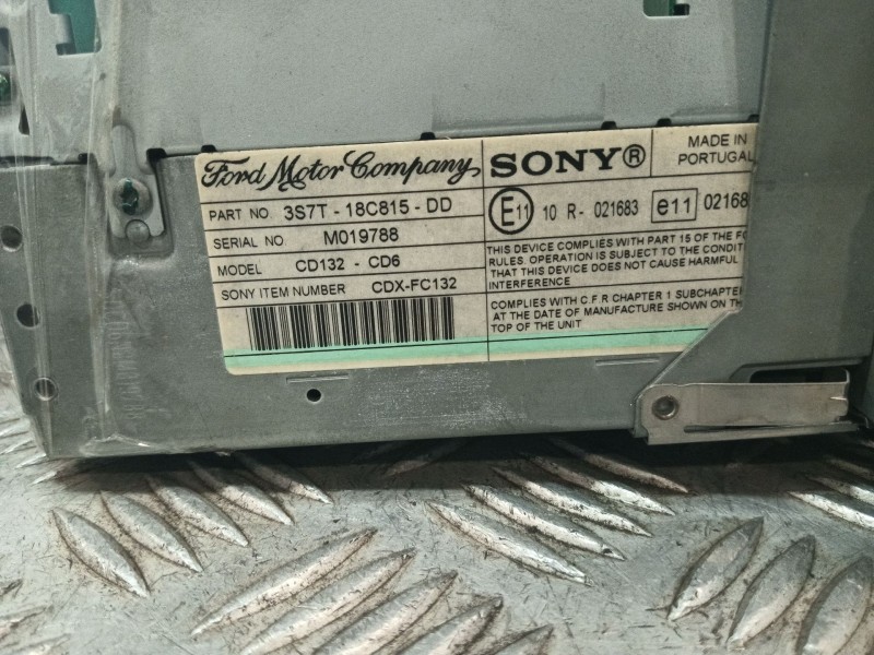 Recambio de sistema audio / radio cd para ford mondeo iv sedán (ba7) 2.0 referencia OEM IAM 3S7T18C815DD  