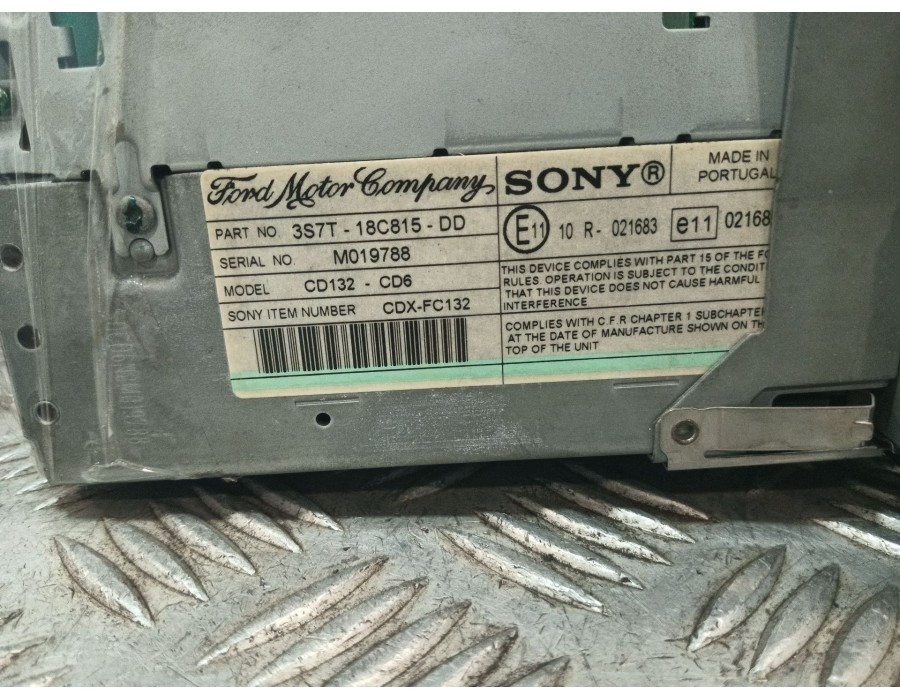 Recambio de sistema audio / radio cd para ford mondeo iv sedán (ba7) 2.0 referencia OEM IAM 3S7T18C815DD  