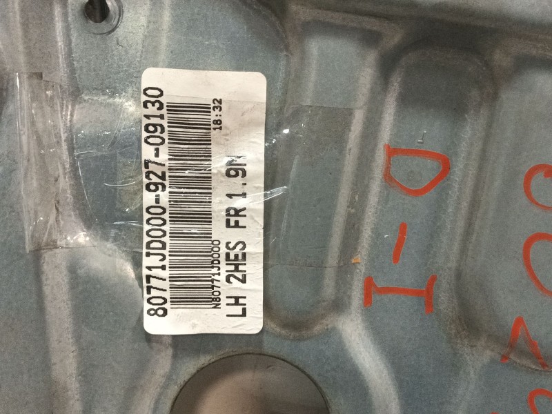 Recambio de elevalunas delantero izquierdo para nissan qashqai i (j10, nj10) 2.0 referencia OEM IAM 80771JD000  