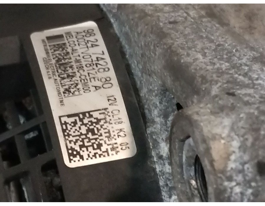 Recambio de alternador para citroën berlingo furgoneta/monovolumen (k9) 1.5 bluehdi 100 referencia OEM IAM 9824742880  