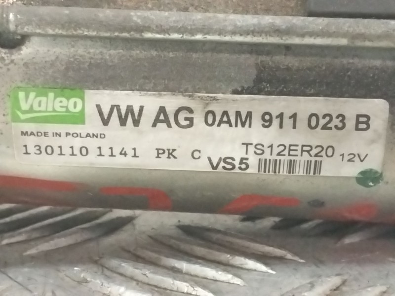 Recambio de motor arranque para volkswagen golf vi (5k1) 1.2 tsi referencia OEM IAM 0AM911023B 1301101141 