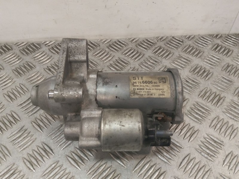 Recambio de motor arranque para peugeot 207 cc (wd_) 1.6 hdi referencia OEM IAM 9675660680  