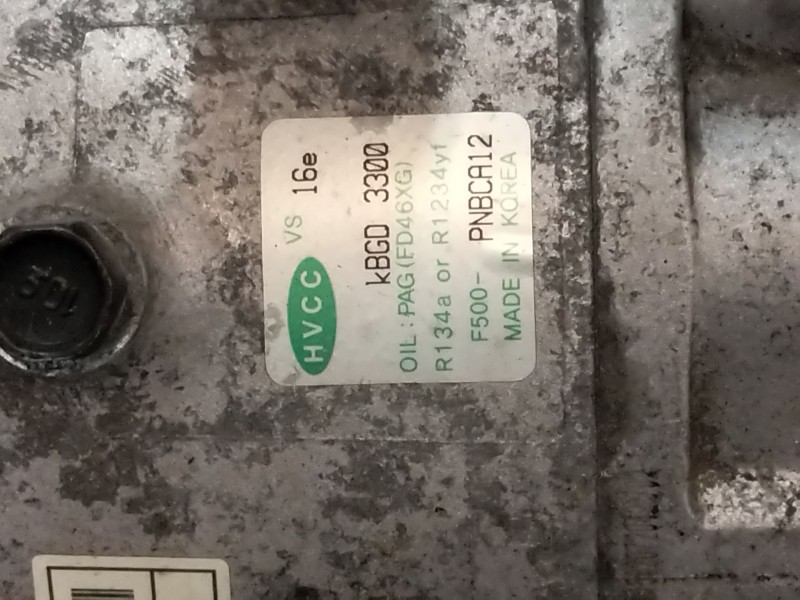 Recambio de compresor aire acondicionado para kia carens iv 1.7 crdi referencia OEM IAM KBGD3300  