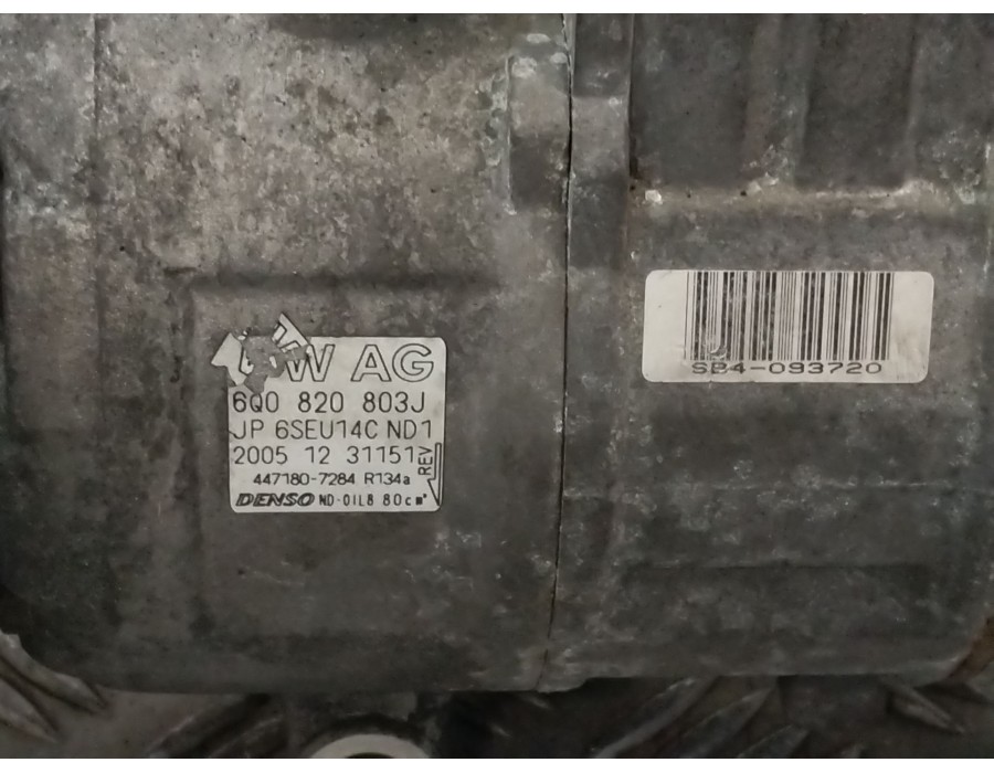 Recambio de compresor aire acondicionado para skoda fabia i combi (6y5) 1.4 tdi referencia OEM IAM 6Q0820803J  