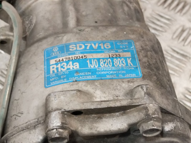Recambio de compresor aire acondicionado para seat leon (1m1) 1.9 tdi referencia OEM IAM 1J0820803K  