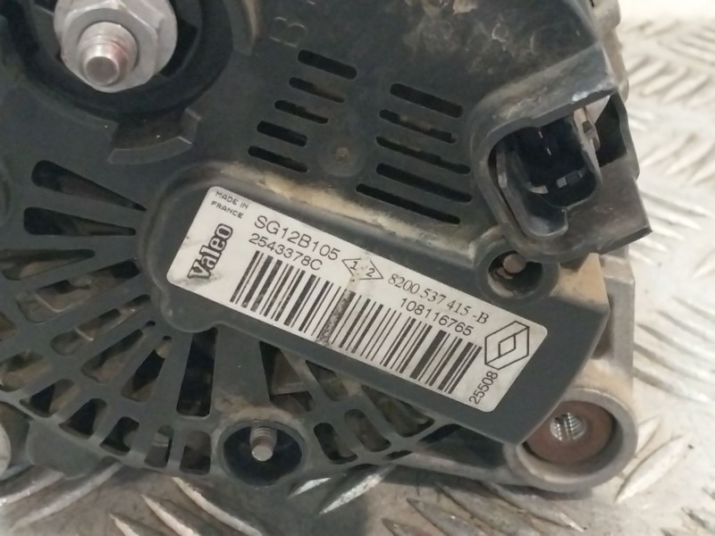 Recambio de alternador para renault kangoo (kc0/1_) 1.5 dci referencia OEM IAM 8200537415B 108116765 2543378C