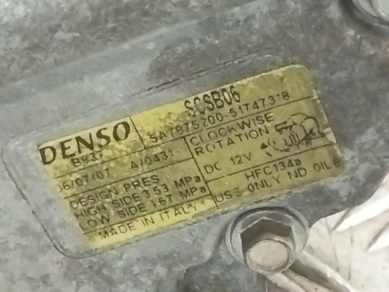 Recambio de compresor aire acondicionado para lancia musa (184) referencia OEM IAM 5A7875200 51747318 