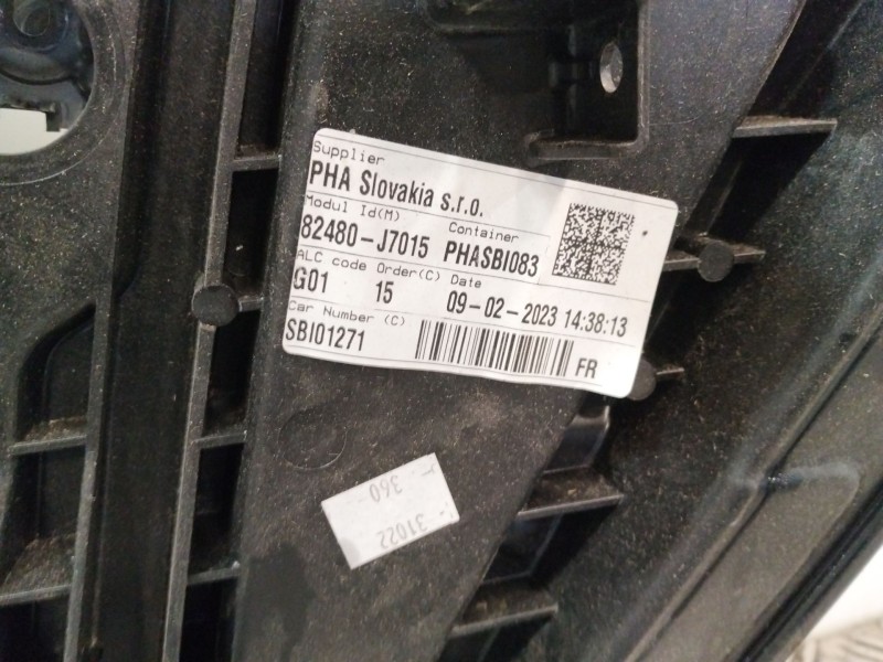 Recambio de elevalunas delantero derecho para kia xceed (cd) 1.5 t-gdi mhev referencia OEM IAM 82480J7015  