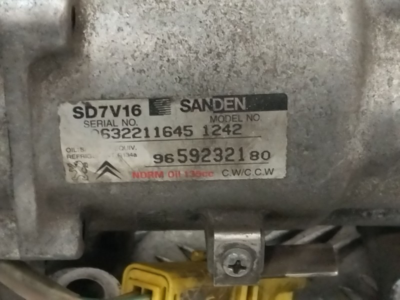 Recambio de compresor aire acondicionado para citroën xsara picasso referencia OEM IAM 9659232180  