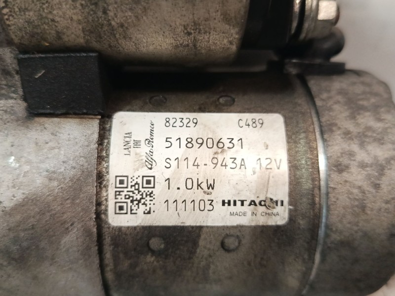 Recambio de motor arranque para fiat 500 (312_) 1.2 (312axa1a) referencia OEM IAM 51890631  