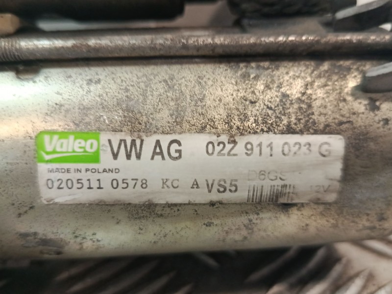Recambio de motor arranque para seat leon (1p1) 1.4 tsi referencia OEM IAM 02Z911024PX  