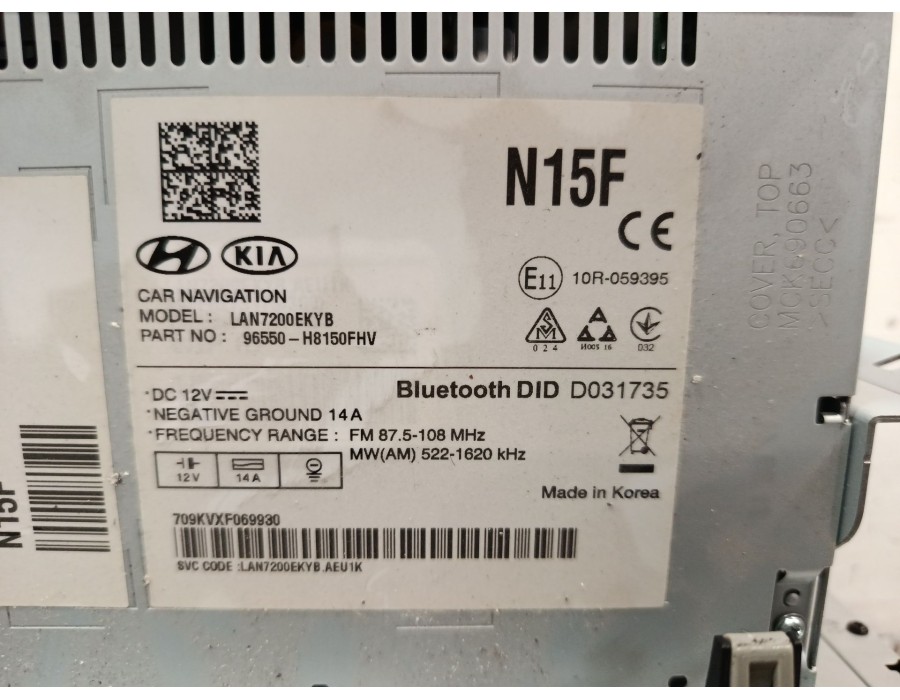 Recambio de pantalla / mando multifuncion para kia stonic (yb) 1.0 t-gdi referencia OEM IAM 97250H8420  