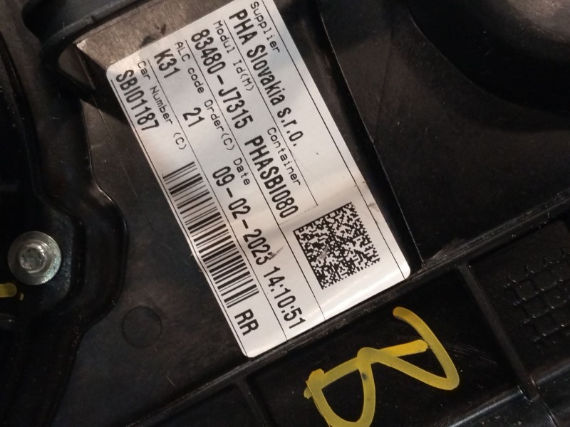 Recambio de elevalunas trasero derecho para kia xceed (cd) 1.5 t-gdi mhev referencia OEM IAM 83481J7300  