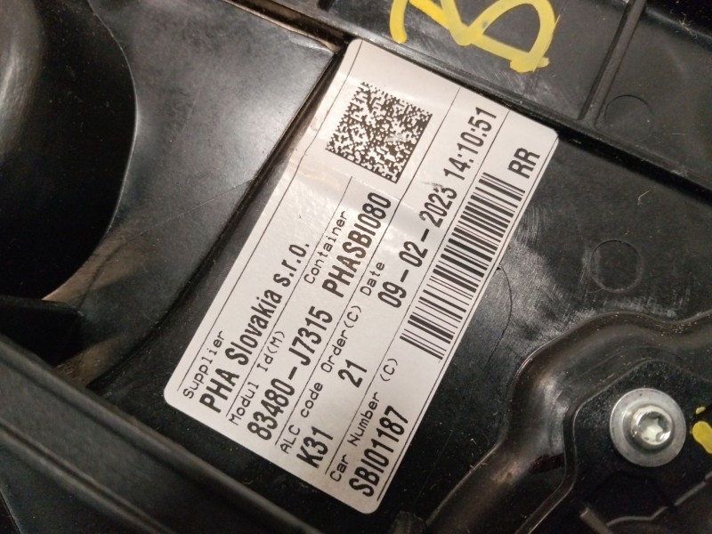 Recambio de elevalunas trasero derecho para kia xceed (cd) 1.5 t-gdi mhev referencia OEM IAM 83481J7300  