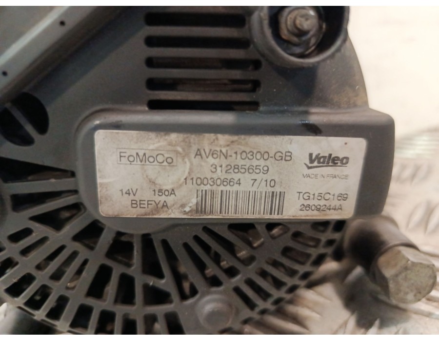 Recambio de alternador para ford fiesta vi (cb1, ccn) 1.4 tdci referencia OEM IAM 1506300 AV6N10300GB 