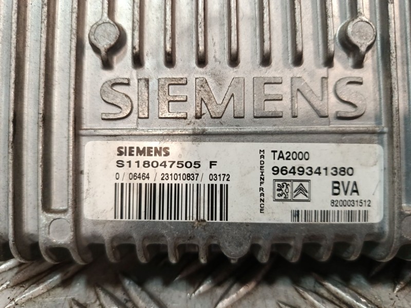 Recambio de centralita motor uce para peugeot 307 (3a/c) 1.6 16v referencia OEM IAM S118047505  
