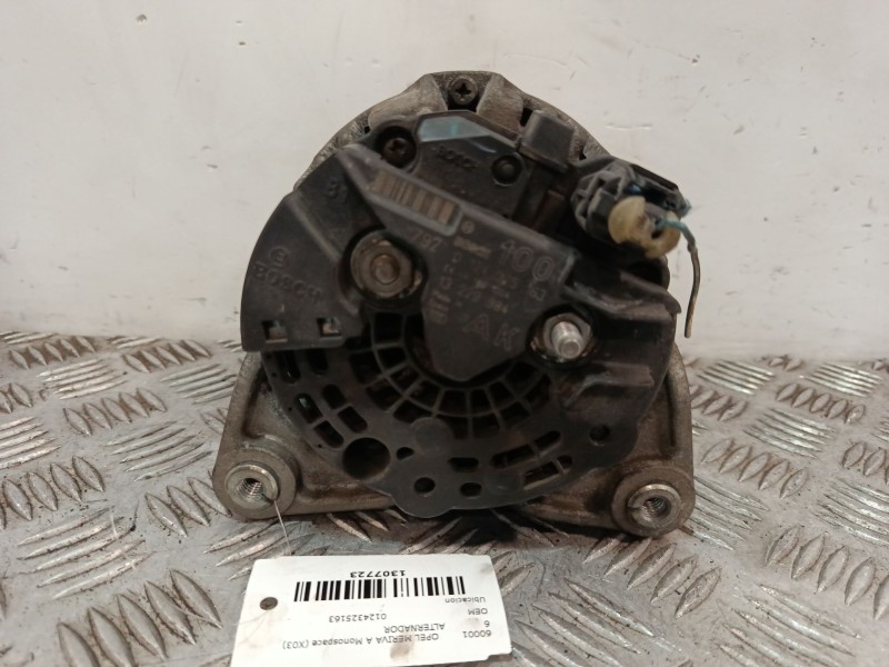 Recambio de alternador para opel meriva a monospace (x03) 1.6 (e75) referencia OEM IAM 0124325163 13229984 