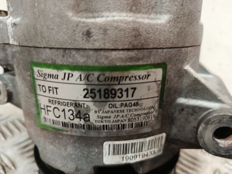 Recambio de compresor aire acondicionado para opel meriva a monospace (x03) 1.6 (e75) referencia OEM IAM 25189317  