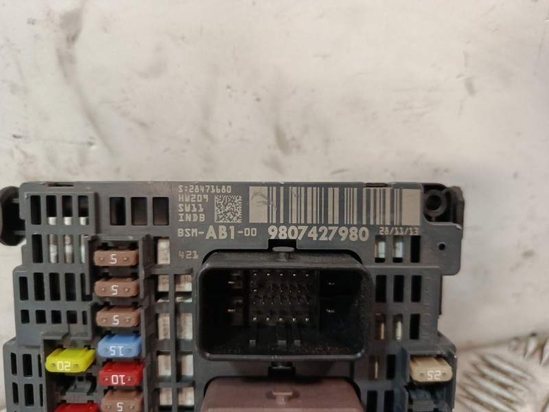 Recambio de caja reles / fusibles para citroën c4 ii (nc_) 1.6 hdi 115 referencia OEM IAM 9807428080  