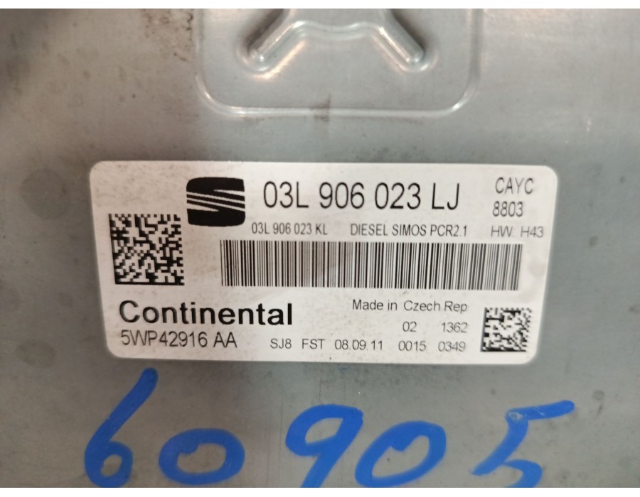 Recambio de centralita motor uce para seat altea xl (5p5, 5p8) 1.6 tdi referencia OEM IAM 03L906023LJ  