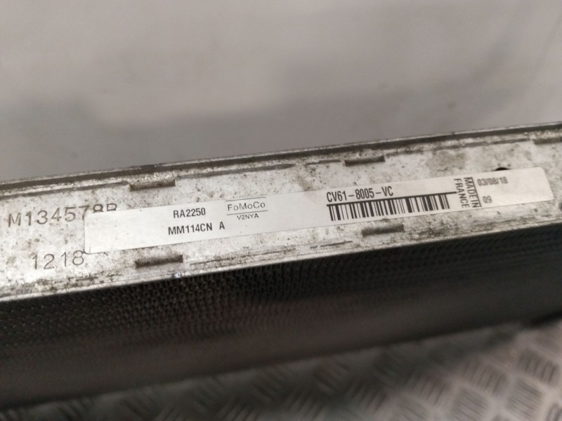 Recambio de radiador agua para ford focus iii 1.0 ecoboost referencia OEM IAM CV618005VC  