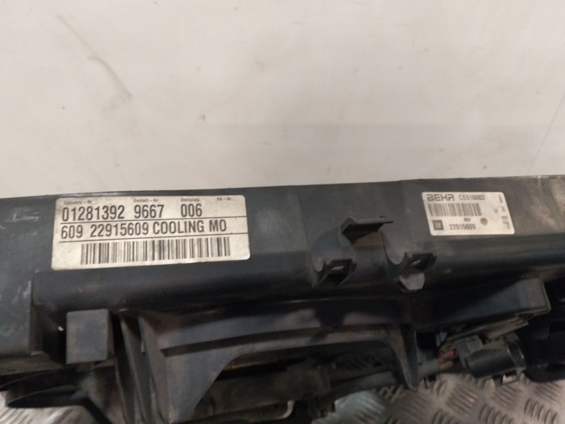 Recambio de electroventilador para opel insignia a (g09) 2.0 cdti (68) referencia OEM IAM 22915609  