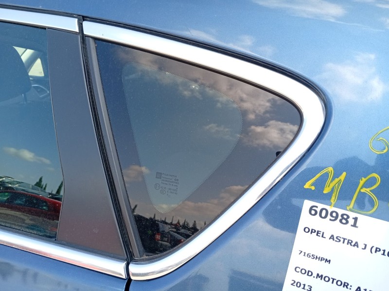 Recambio de luna custodia trasera izquierda para opel astra j (p10) 1.7 cdti (68) referencia OEM IAM 13438296  