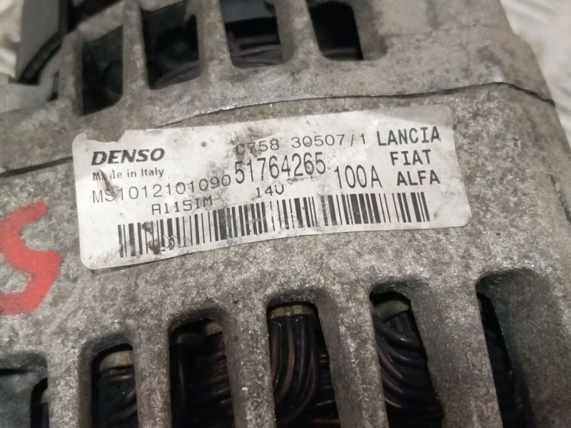 Recambio de alternador para fiat bravo (198) 1.9 jtd 16v cat referencia OEM IAM 51764265  
