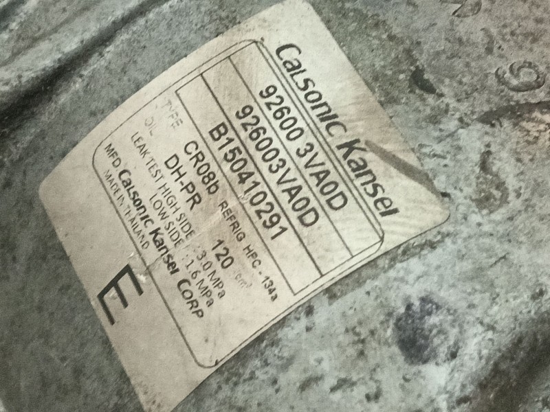 Recambio de compresor aire acondicionado para nissan micra iv (k13k, k13kk) 1.2 referencia OEM IAM 926003VA0D  