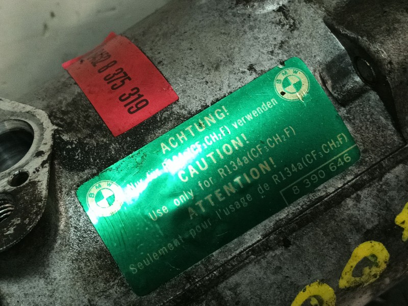 Recambio de compresor aire acondicionado para bmw 3 (e46) 320 d referencia OEM IAM 64528375319  