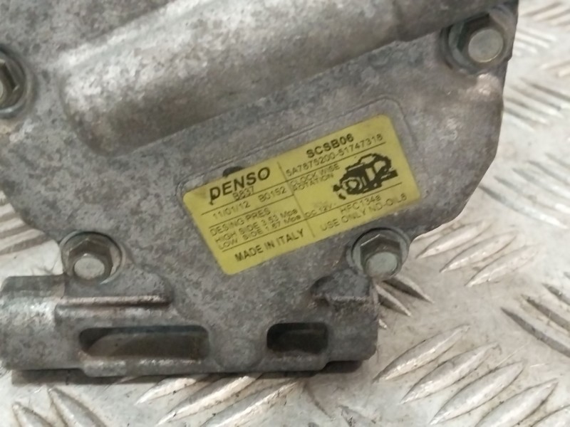 Recambio de compresor aire acondicionado para fiat 500 (312_) 1.2 (312axa1a) referencia OEM IAM 51747318 5A7875200 