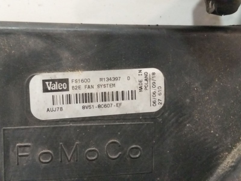 Recambio de electroventilador para ford fiesta vi (cb1, ccn) 1.6 tdci referencia OEM IAM 8V518C607EF  
