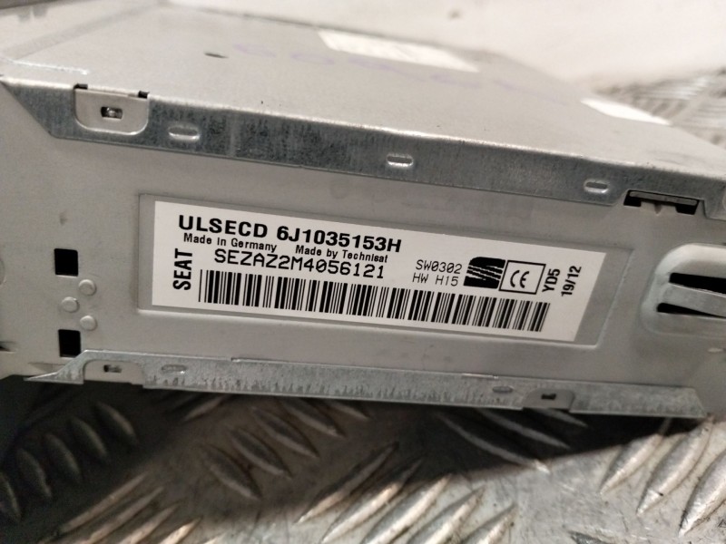 Recambio de sistema audio / radio cd para seat ibiza iv (6j5, 6p1) 1.6 tdi referencia OEM IAM W06J1035153H  