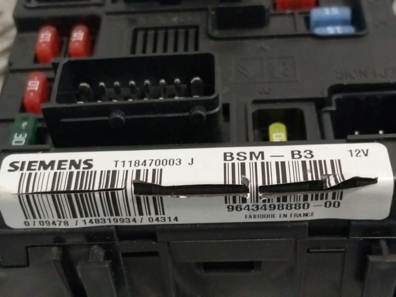 Recambio de centralita confort para citroën c2 (jm_) 1.1 referencia OEM IAM 9643498880 T118470003 